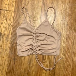 Hi! I am selling a pale/pink/cream crop top.